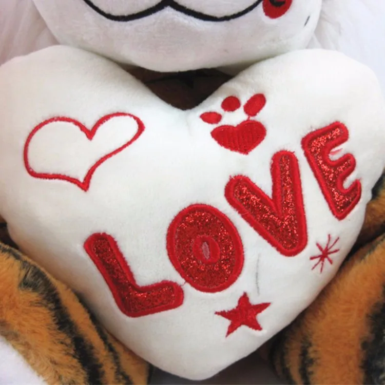 lion valentine plush