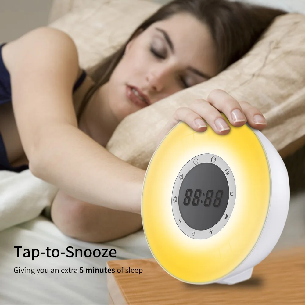 Cheap Alarm Clock For Sun Rise Function Multiple Colors Kids Touch