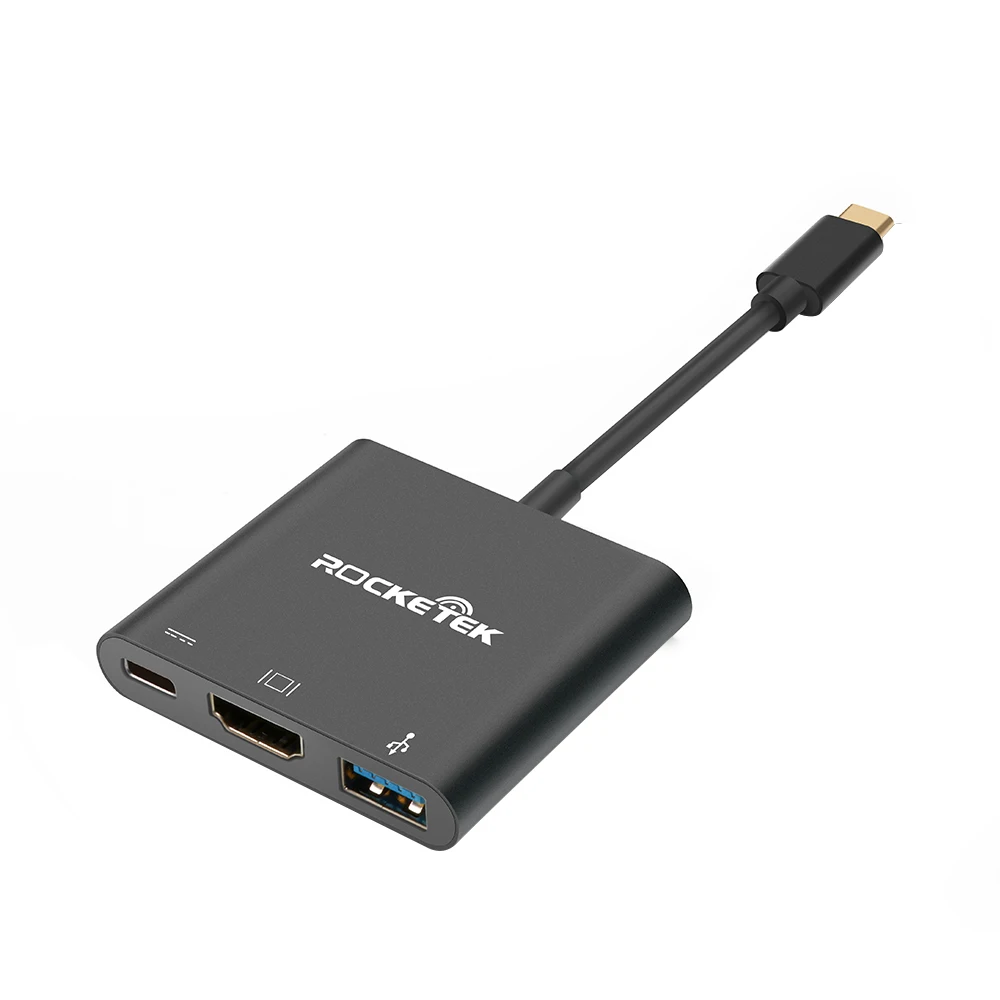 

Newest hot selling USB Type C to hdmi cable adapter / dp USB 3.0 hub dex station, Black colors