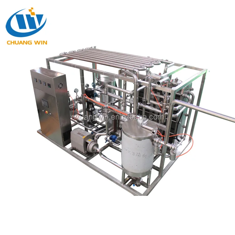 
High Quality Stainless Steel UHT Coil Type Milk juice sterilizer Processing Plant 