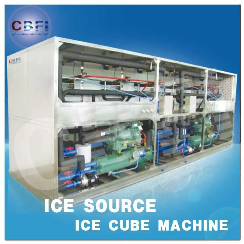 industrial ice cube machine for producing edible crystal ices
