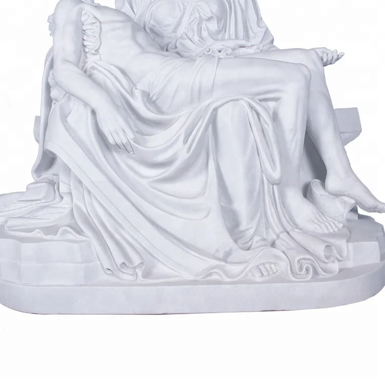 Life size na hardin malaking relihiyosong marmol pieta jesus statues for sale