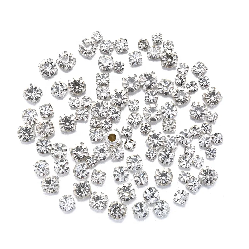 

5MM Claw rhinestone crystal sew on rhinestone beads claw setting crystals