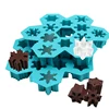 Christmas theme 3D custom cupcake chocolate silicone ice cream mold for baking