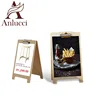 A And V Shape Double Side Table Price Card Stand Poster Paper Order Dishes Splint Writing Board Tabletop Advertising Stands