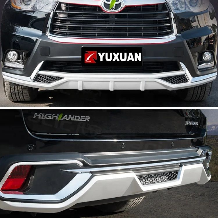 Car Front Rear Bumper Cover Protector For Toyota Highlander 20152017