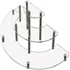 Ready To Ship Round Or Square Clear Acrylic Wedding Cake Stand Wholesale Plexiglass Cupcake Display Stand Set