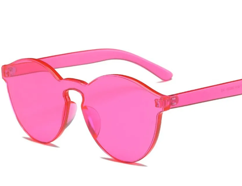 

jelly color sunglasses transparent conjoined individuality sunglasses wholesale 9803