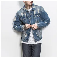 

9003 Custom Men Jean Jacket Metal Buttons,Cropped Jean Jacket Men Denim,Denim Jacket Jean Men