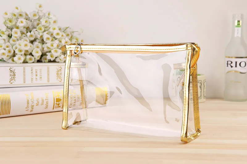 New Wholesale small clear different design pvc plastic cosmetic bag