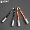 Solid carbide through hole drill boring bit