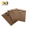 Custom paper business brown kraft paper envelope rope eyelet strings