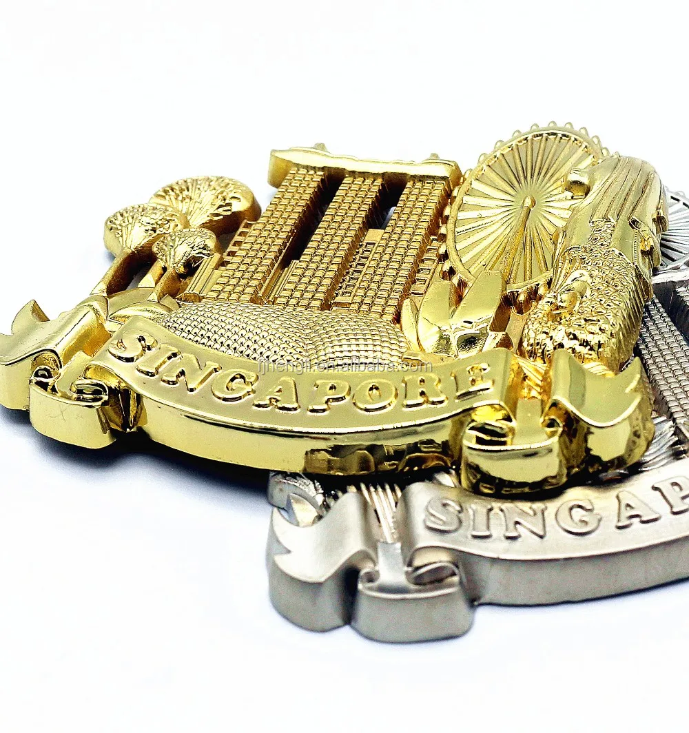 Custom For Fridge Metal Souvenir Singapore 3d Fridge