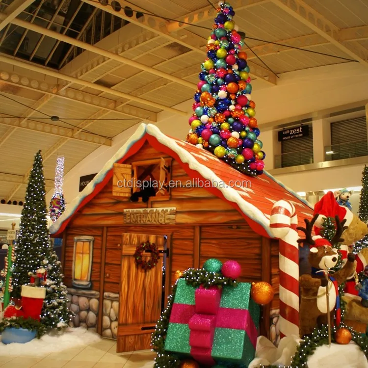 Shopping Mall Commercial Display Giant Grotto Christmas House - Buy ...