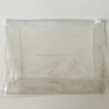 Custom Printed Clear Plastic Zipper Slide Bag With Handle Pvc Ziplock Bags Vinyl