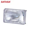 6 1/2" metal housing square tractor headlight