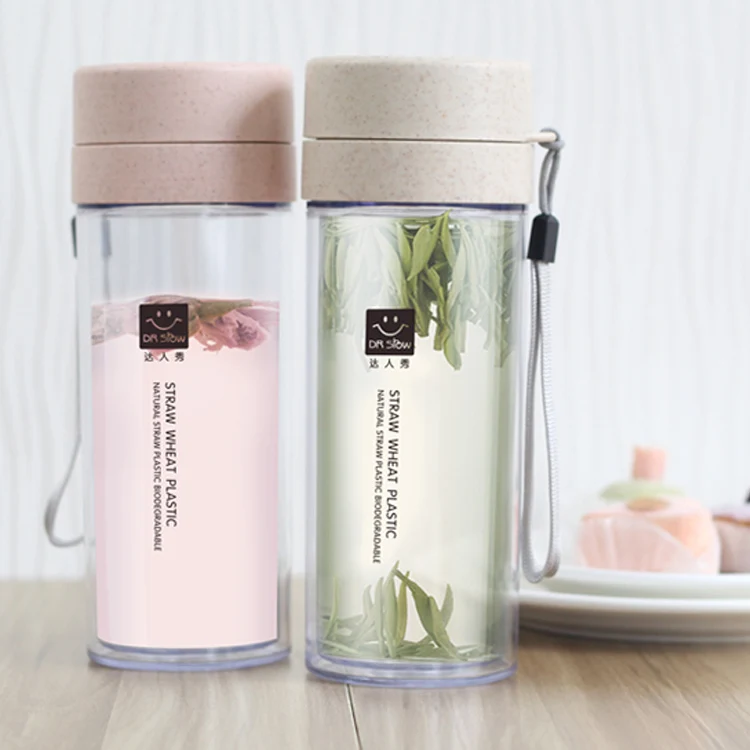 

Custom Drinking Bpa Free Reusable Drink 450ml Tea Infuser Plastic Water Bottle, Blue,pink,green,beige