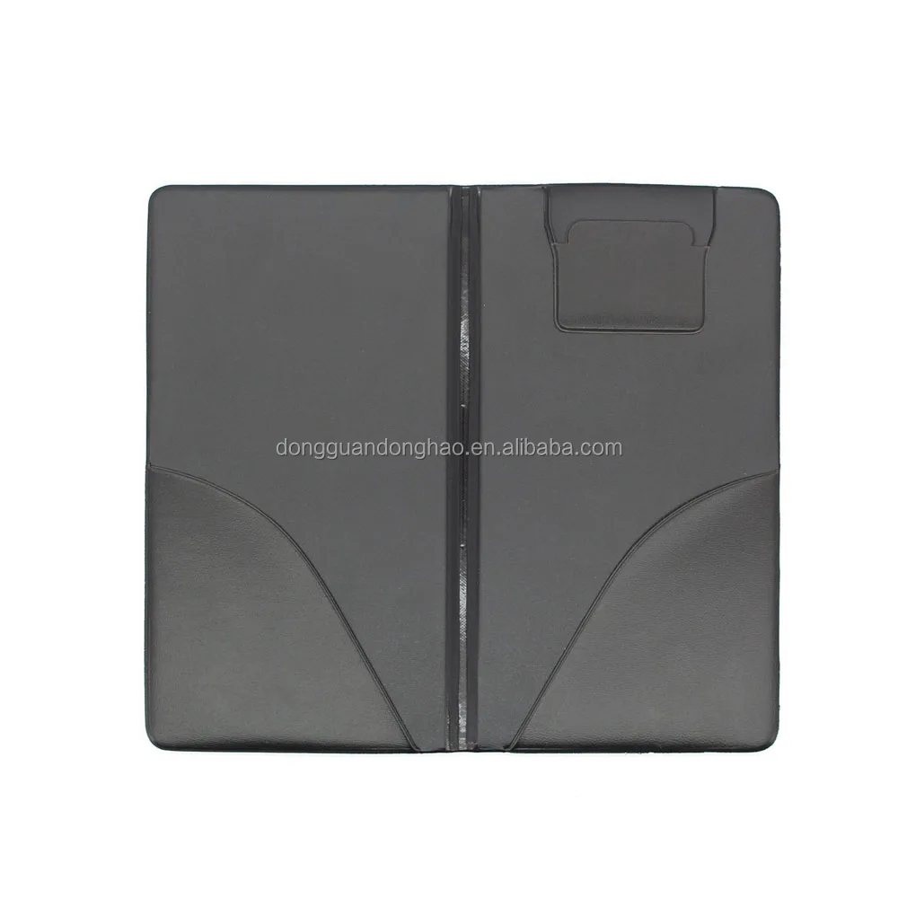 Custom A4 Black Binder Menu Cover Folder Leather Menu Folder Guest ...