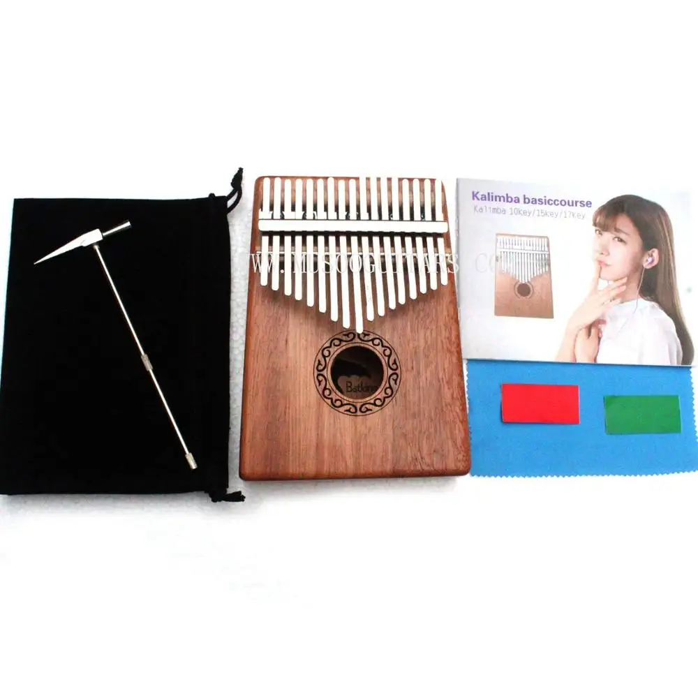 

17 Keys Kalimba Thumb Piano Solid Mahogany Body With Learning Book(TP2)