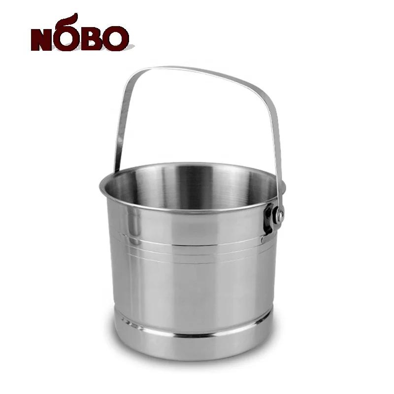 small ice buckets stainless steel