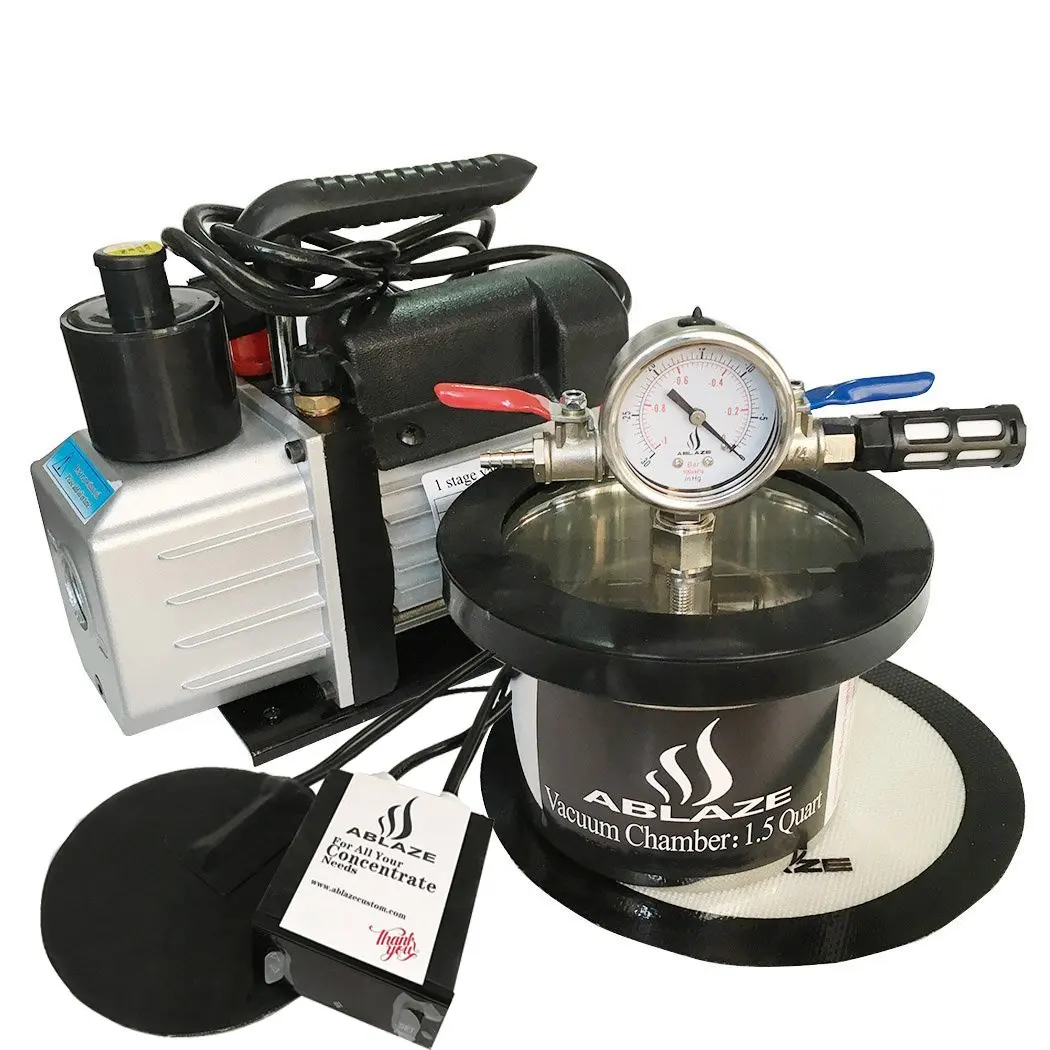 ABLAZE 1 Gallon Stainless Steel Vacuum Degassing Chamber and 3 CFM ...