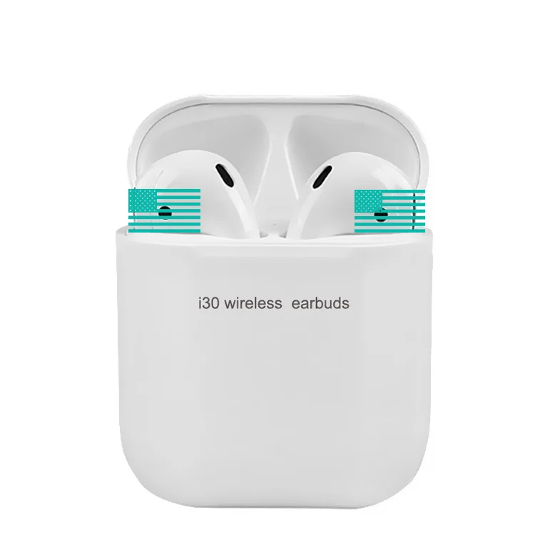 

i30 tws 1:1 design for mobile phone Blue tooth Earphones Wireless Headphone Pop-up Wireless charging Headset Earbuds, N/a