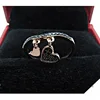 Guangzhou Sheng Lei Shi Jewelry Limited 925 Prata Esterlina Solida With Heart Shape Pendant Black Finger Ring For Lady
