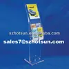 free standing acrylic stand furniture for brochure/leaflet/newspaper