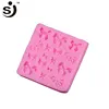 Different kinds bow shape silicone fondant mold cake decorating mold