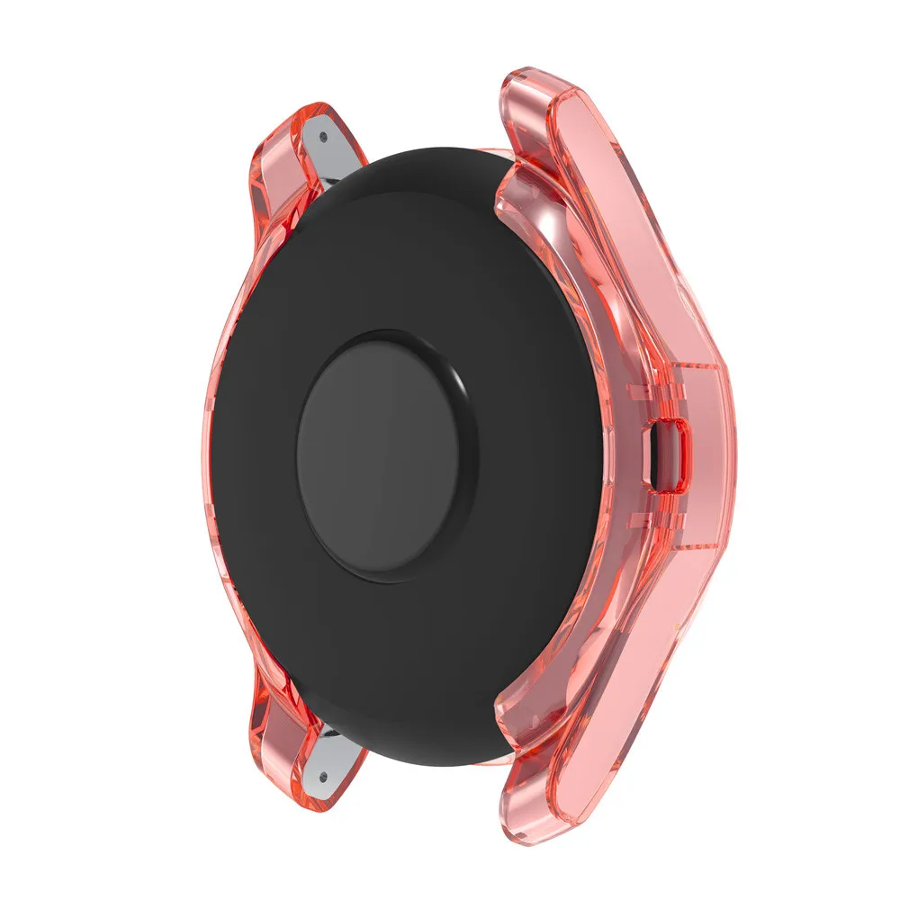 

SIKAICASE Soft Clear TPU For Galaxy Watch 46mm S3 Frontier Anti Scratch Smart Watch Case Watch Protective Cover, Black;red