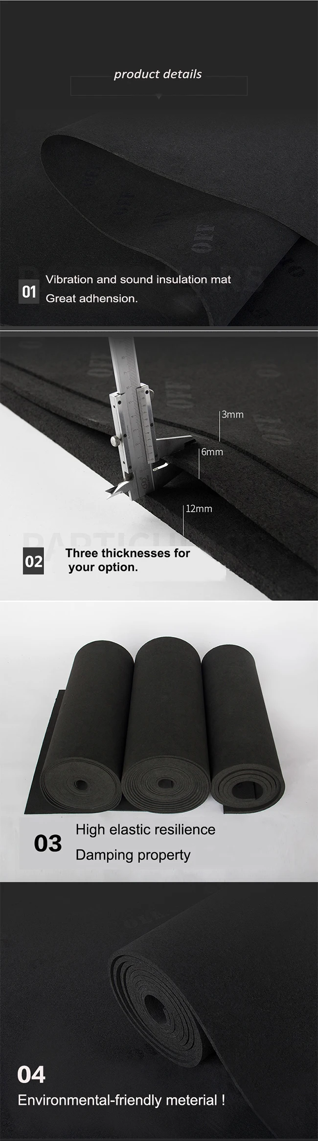 Acoustic Vibration Damping And Sound Insulation Mat Buy Adhesive