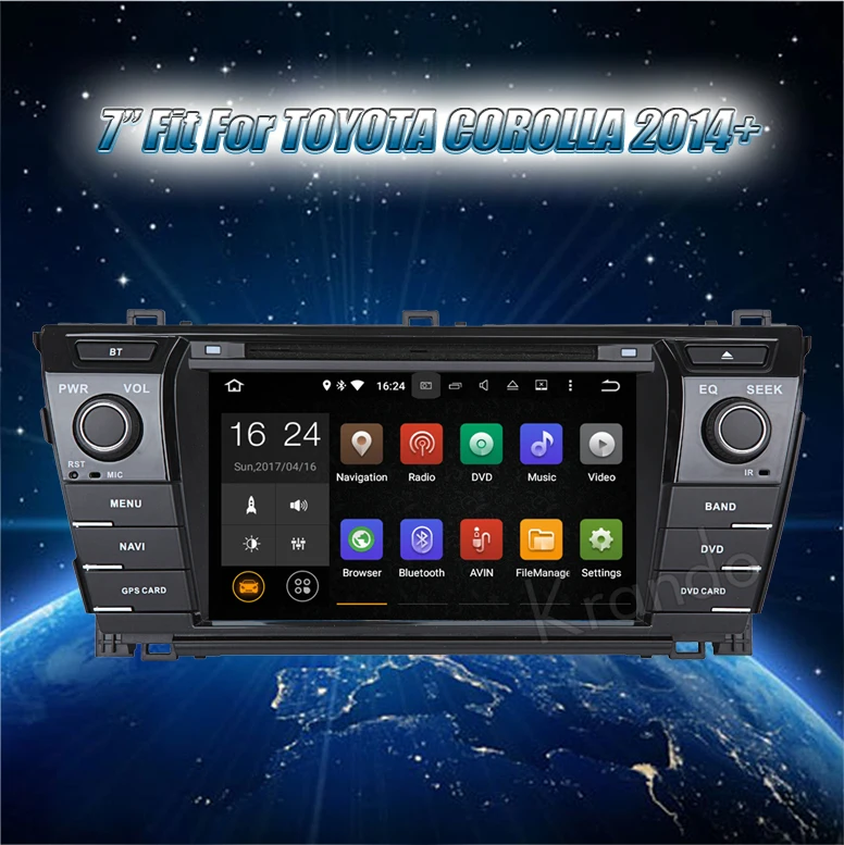 Krando Android 7.1 7" Car Navigation Multimedia Radio For
