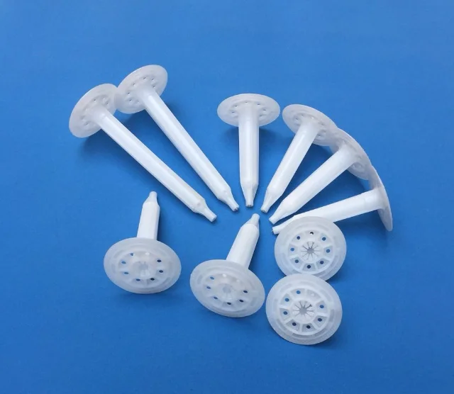 Insulation Nail With Outer Plastic Fastener Inner Steel Pin Nail
