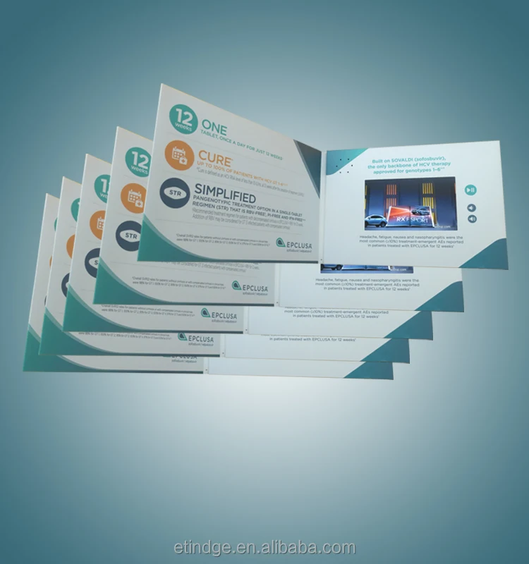 
Wholesale cheap LCD video brochure 5inch for business gift 