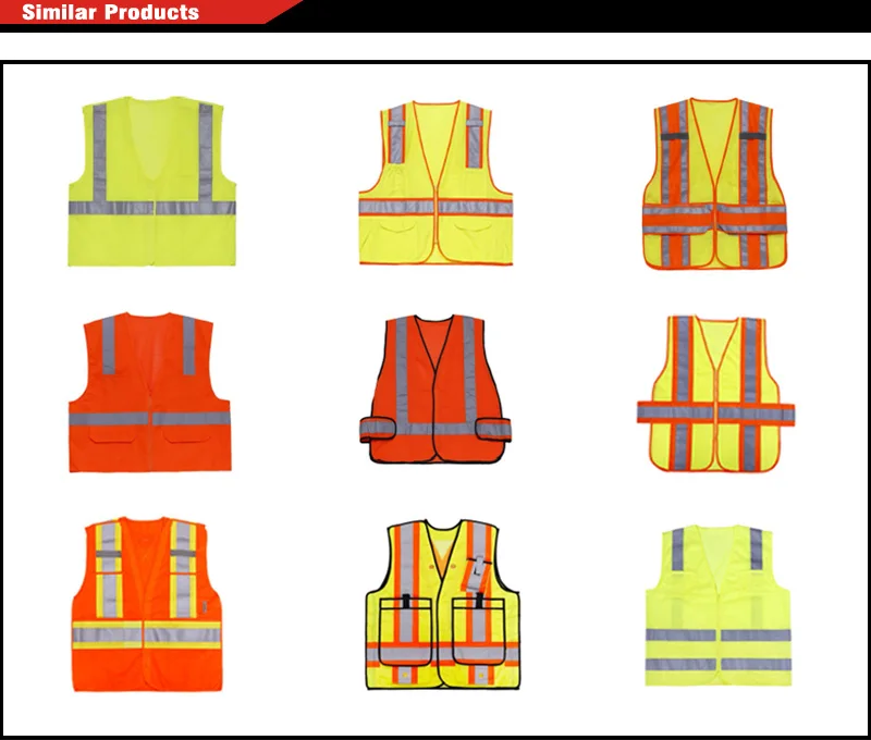 wholesale high visibility warning vest reflective safety vest