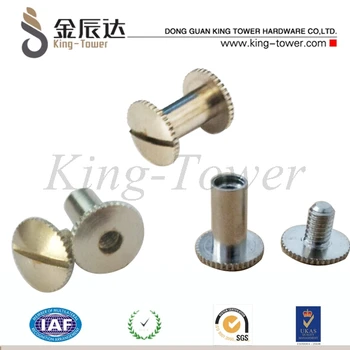 Stainless Steel Nickel Brass Gold Silver Chicago Screw