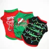 Trussu Cute Cartoon Merry Christmas Cotton T-Shirt Dog Clothes