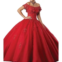 

Red prom dress 2019 ball gown sweetheart beaded quinceanera dress wedding party evening dress