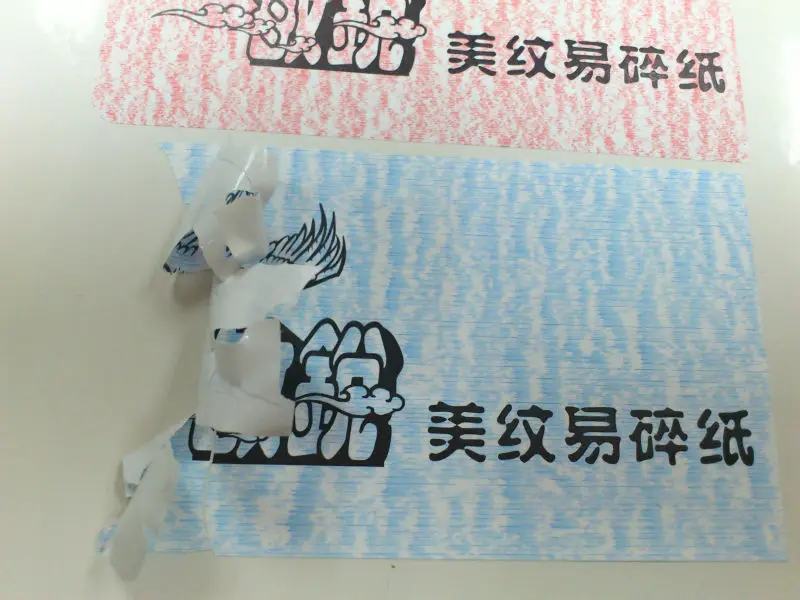 Factory Supply Breakable Security Self Adhesive Destructible Vinyl Paper Matte White Brittle A4 Size Eggshell Paper Material