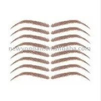 

human hair hand tied lacebase eyebrow extension