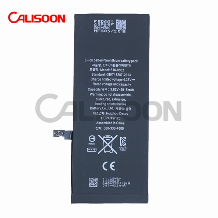 

High Quality FCC/CE Mobile Phone LI-ION Battery For Iphone 6 Plus 2915mAh 3.82V