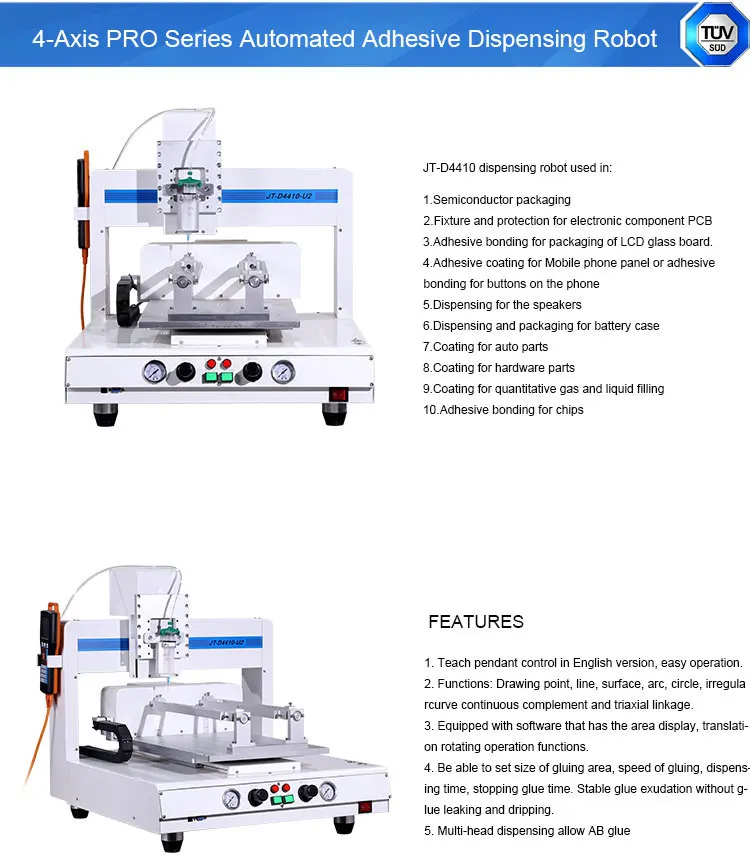 Liquid Silicon Glue Adhesive Xyz 3axis Automated Dispensing System