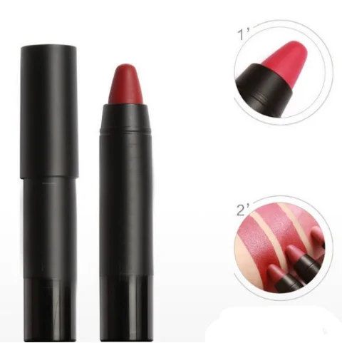 

custom own logo 12 Colors Vegan Sugar Box Lipstick Lip Crayons Lip Tint Mate Batom Makeup Cosmetics Matte lipstick