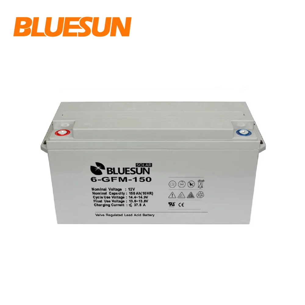 
Bluesun GEL 12V 90ah 100ah 200ah 250ah lipo gel 12v series solar battery factory price 