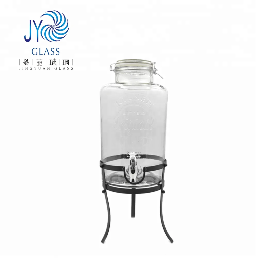 Jumbo 4 Litre Glass Storage Jar Giant Jam Jar With Screw Top Metal Lid