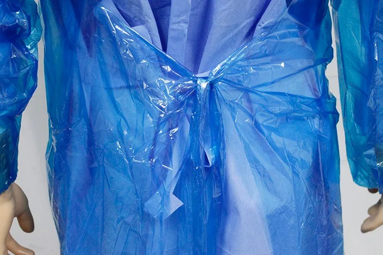 Disposable Long Sleeve Plastic Apron With Thumb Loop For Hospital Buy