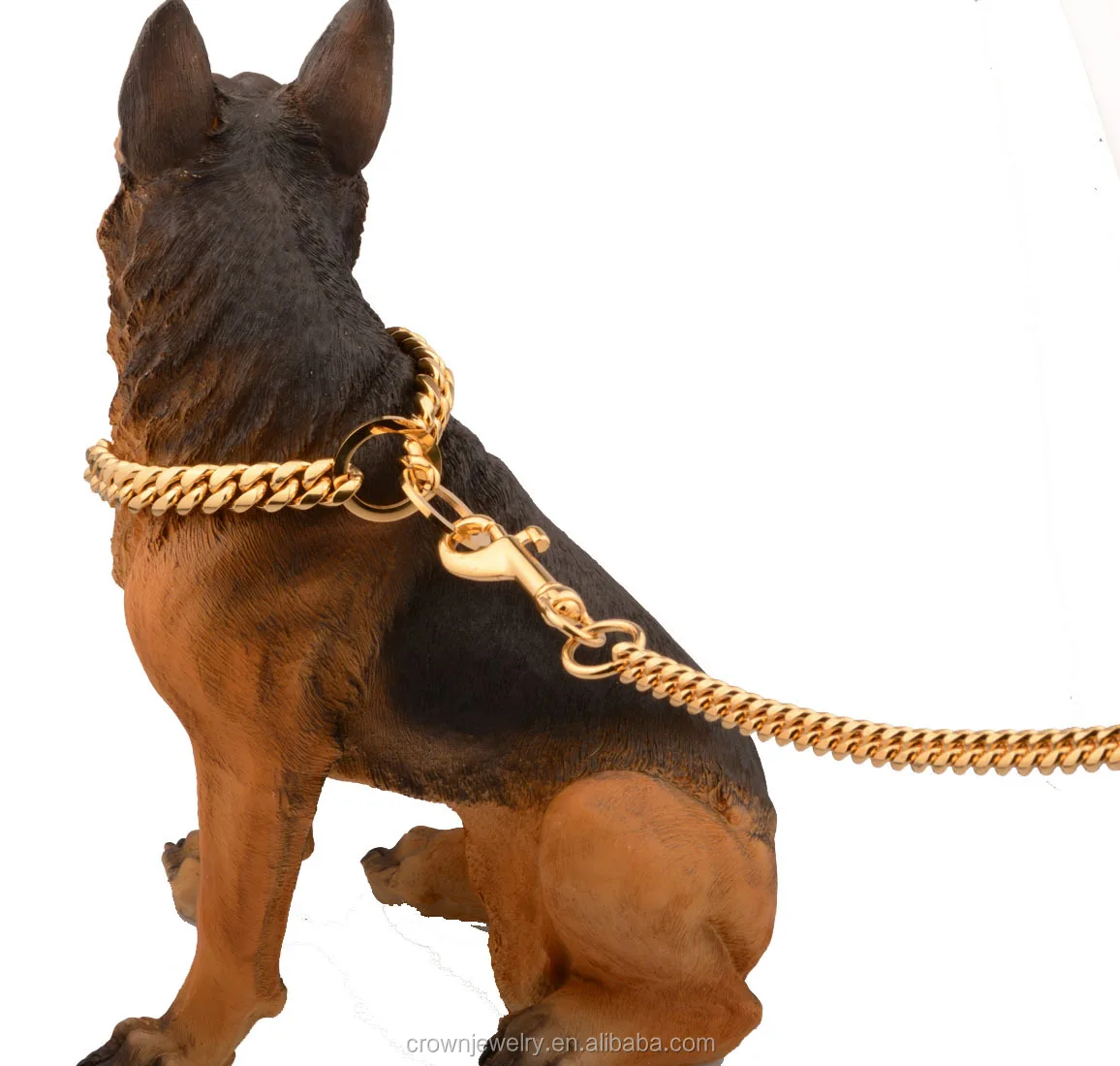 cuban link dog collar german shepherd