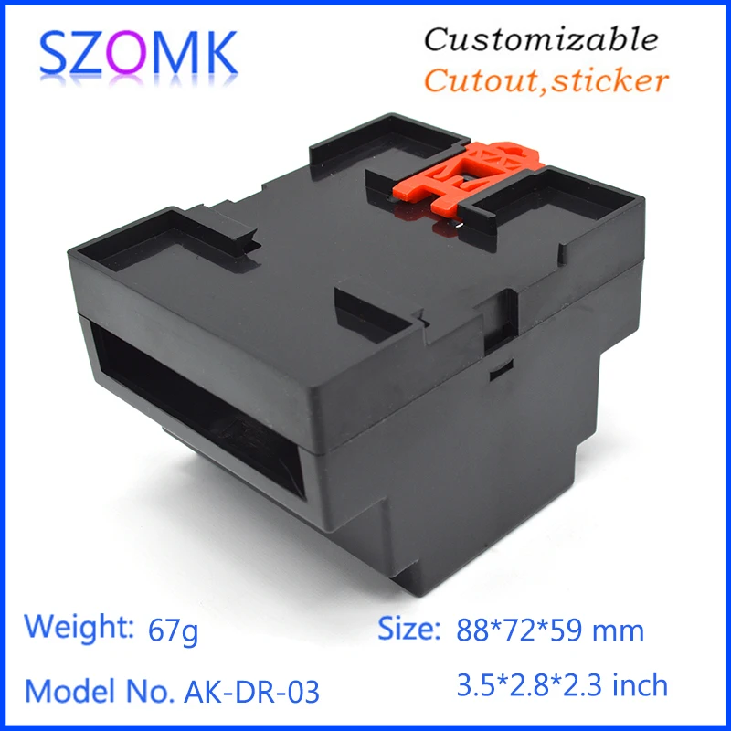 Nhà Cung Cấp Trung Quốc Szomk Vỏ Bọc Điều Khiển Công Nghiệp Ray Din Nhựa ABS Nhỏ Cho Thiết Bị Điện Tử