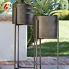 New round stainless steel rectangle flower pot steel fabrication
