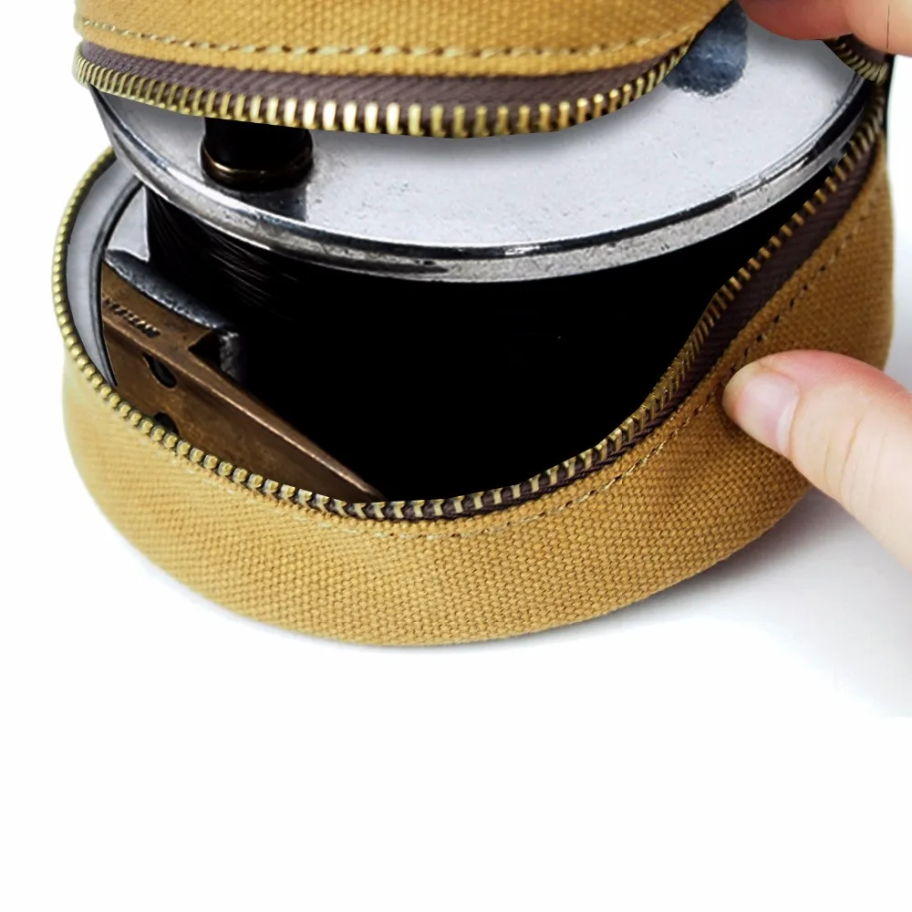 Wheel Canvas Leather Fly Fishing Reel Case Cover Buy Fishing Reel